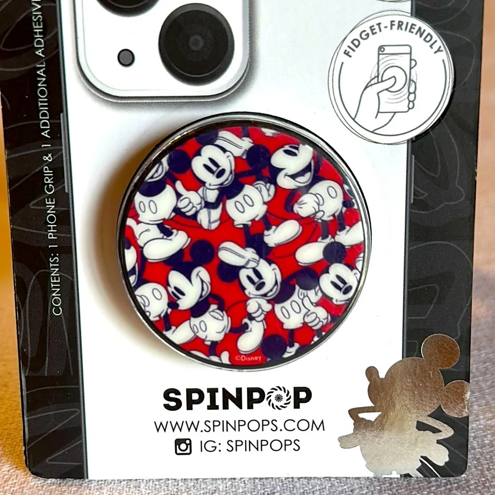 Disney Phone Clip Red and Black  with Iconic Design